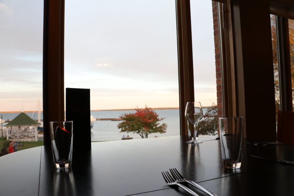 dining room looking at lake superior